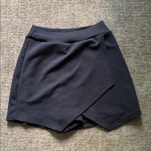 Dressy black skort
